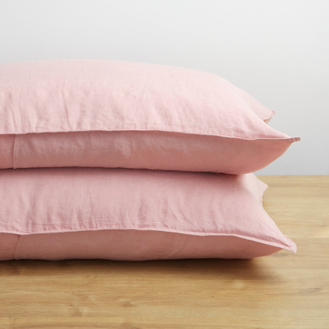 🎁 Rose, Pillow Cover Set, 100% French Flax Linen (100% off)