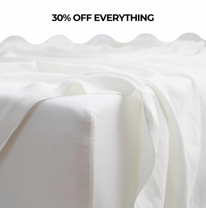 Sea-Salt, Fitted Sheet, 100% French Flax Linen