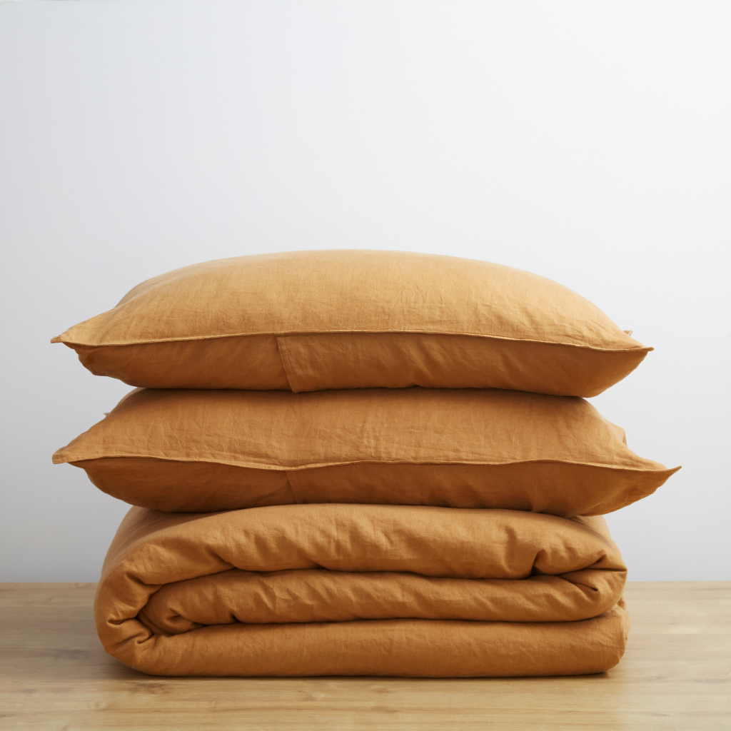 Cinnamon, Duvet Cover Set, 100% French Flax Linen