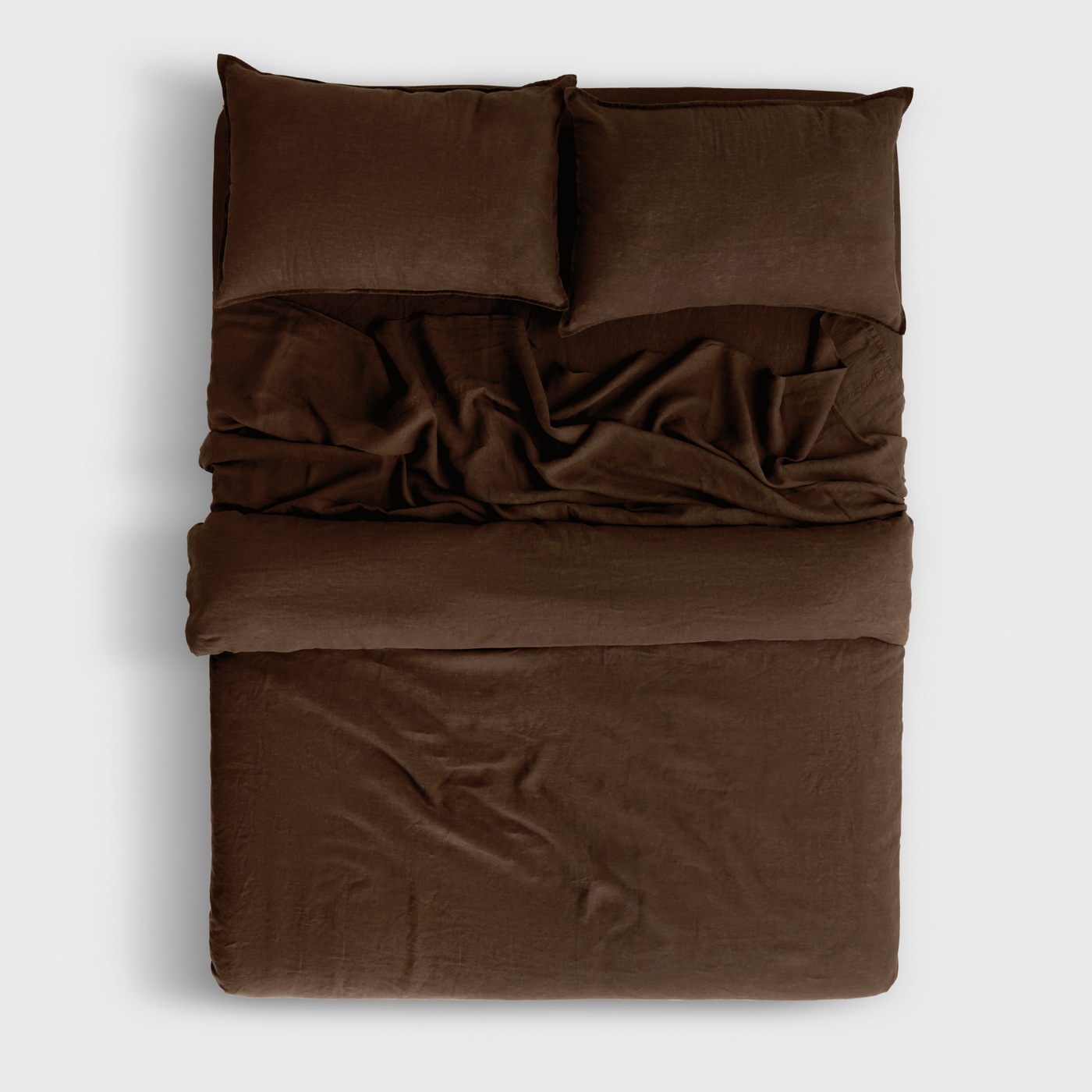 Cocoa, Duvet Cover Set, 100% French Flax Linen