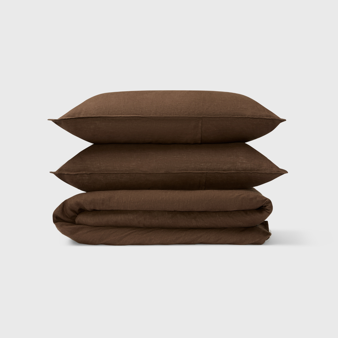 Cocoa, Duvet Cover Set, 100% French Flax Linen