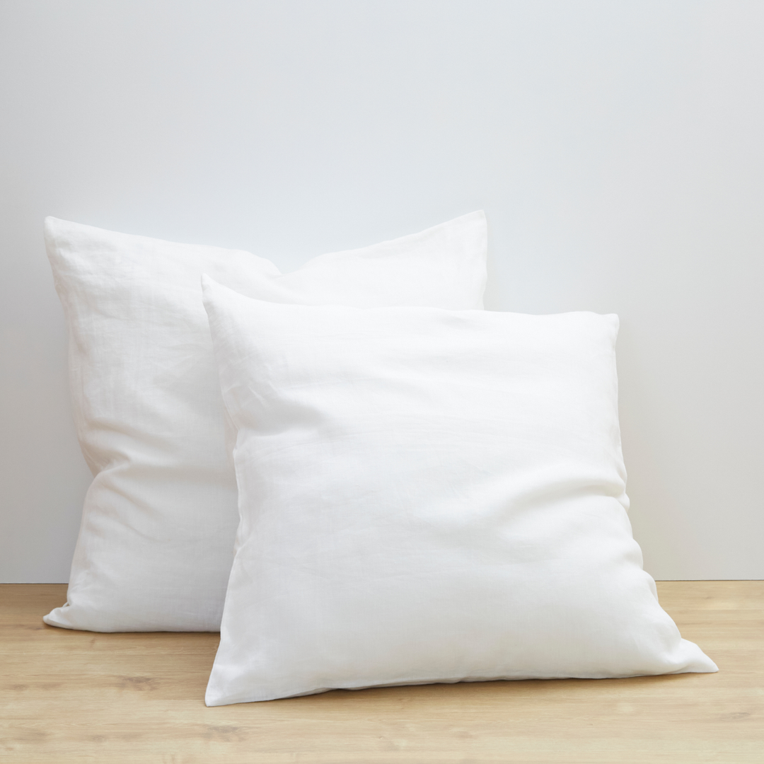 Sea-Salt, Linen Pillow Cover Set, 100% French Flax Linen