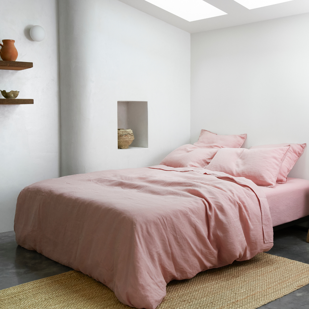 Rose, Duvet Cover set, 100% French Flax Linen