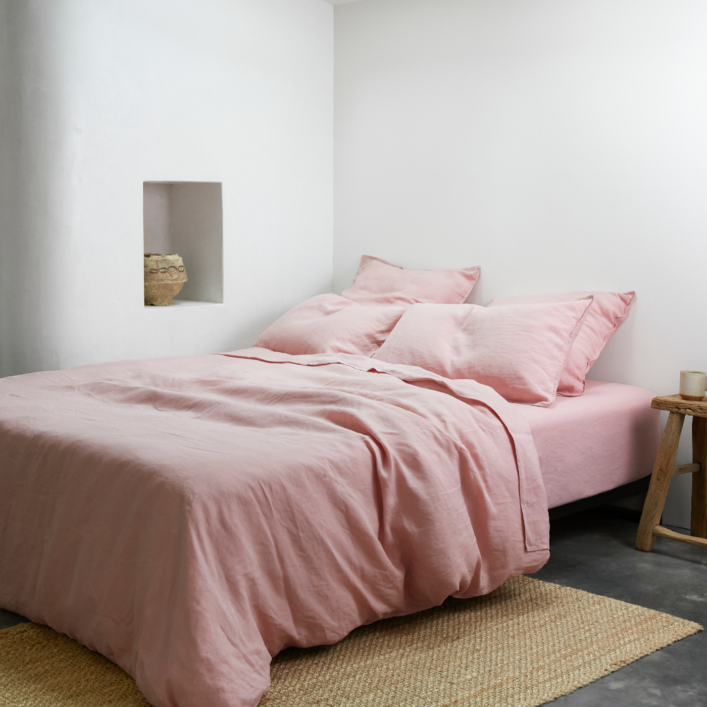 Rose, Bedding Bundle, 100% French Flax Linen