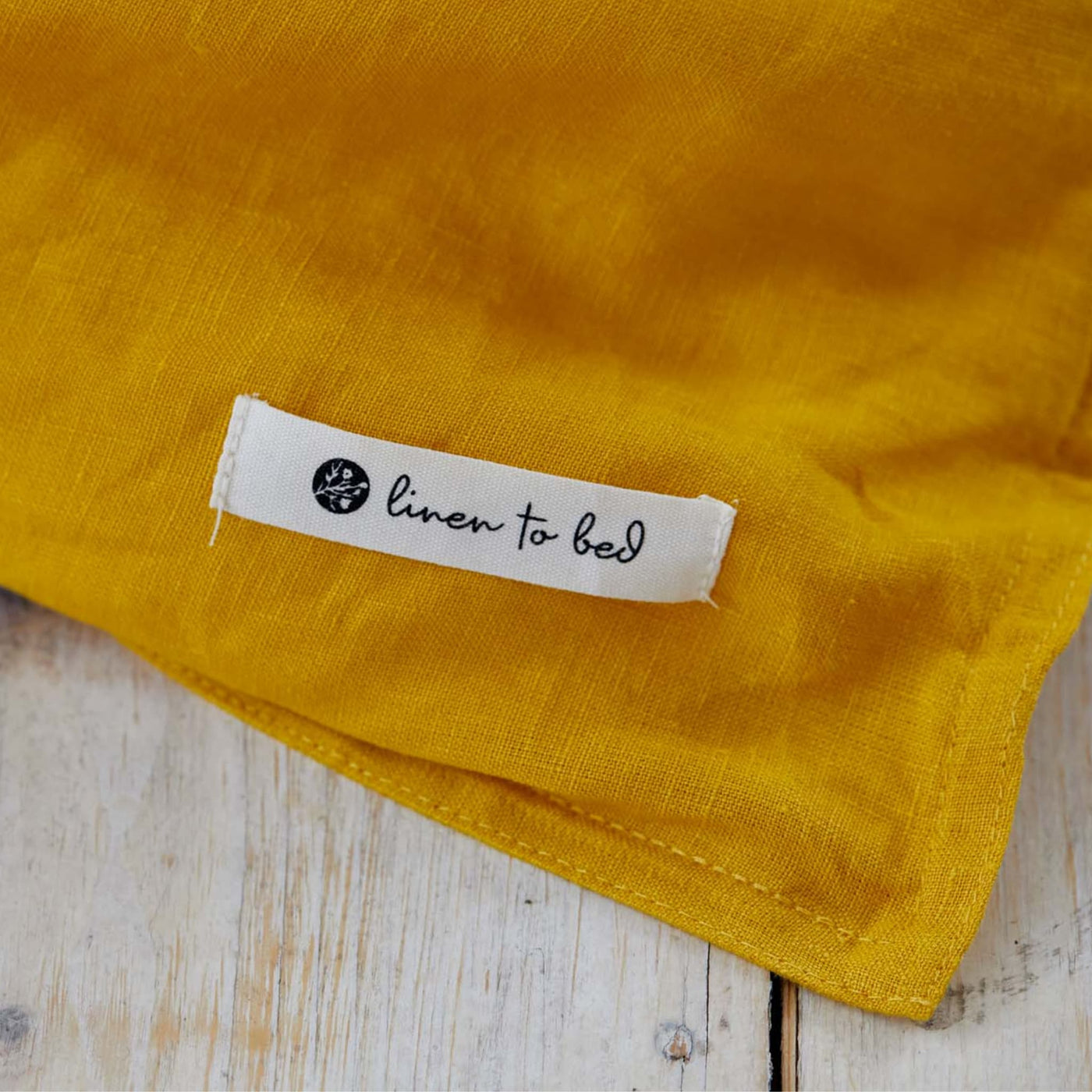 Turmeric, Linen Duvet Cover, 100% French Flax Linen