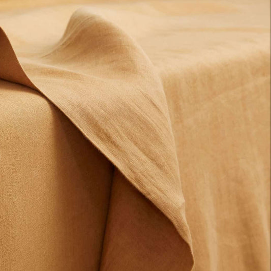 Cinnamon, Linen Flat Sheet, 100% French Flax Linen