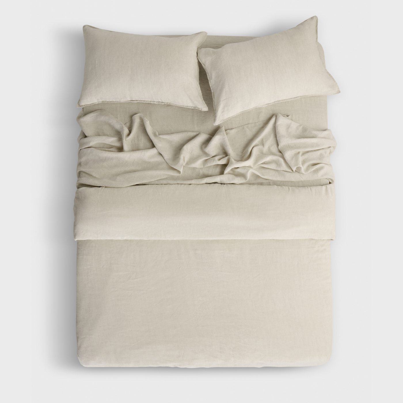 Natural, Bedding Bundle, 100% French Flax Linen