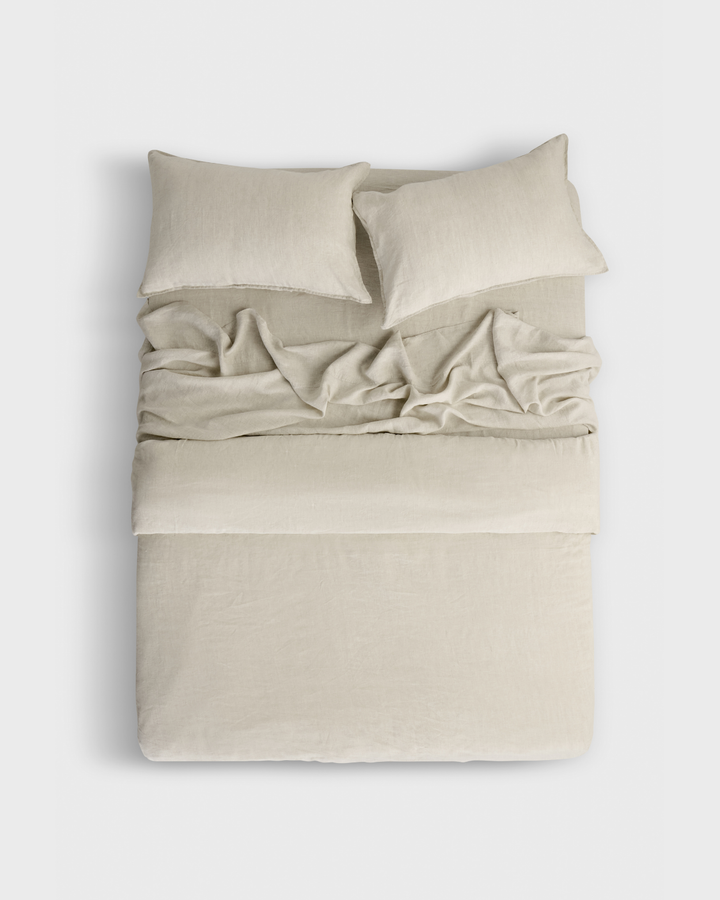 Natural, Duvet Cover Set, 100% French Flax Linen