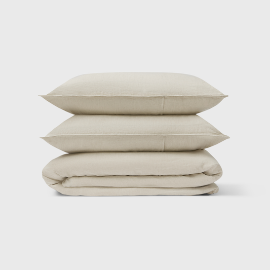 Natural, Duvet Cover Set, 100% French Flax Linen
