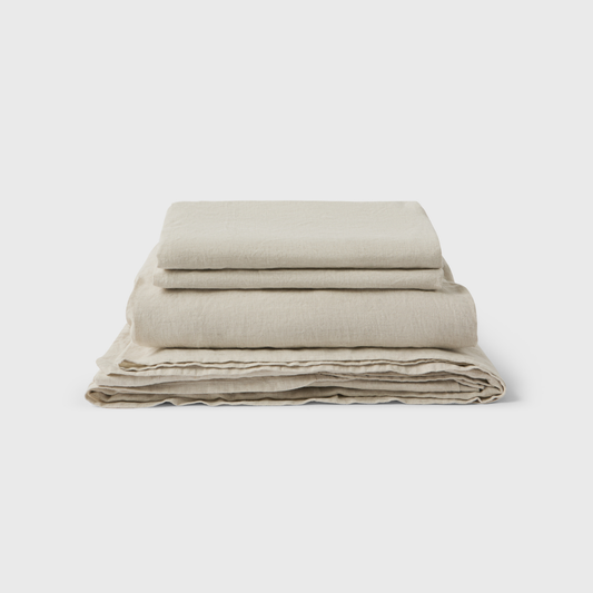 Natural, Linen Sheet Set, 100% French Flax Linen