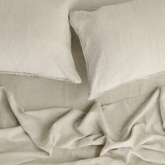 Natural, Linen Flat Sheet, 100% French Flax Linen