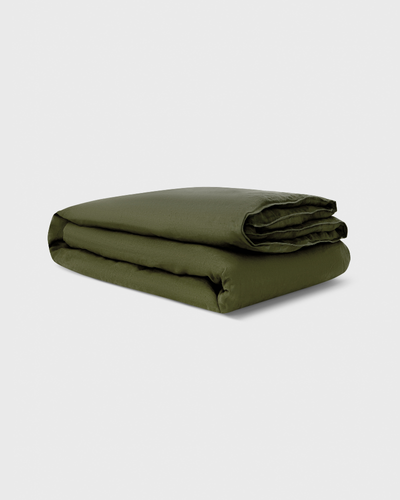 Olive, Duvet Cover, 100% French Flax Linen