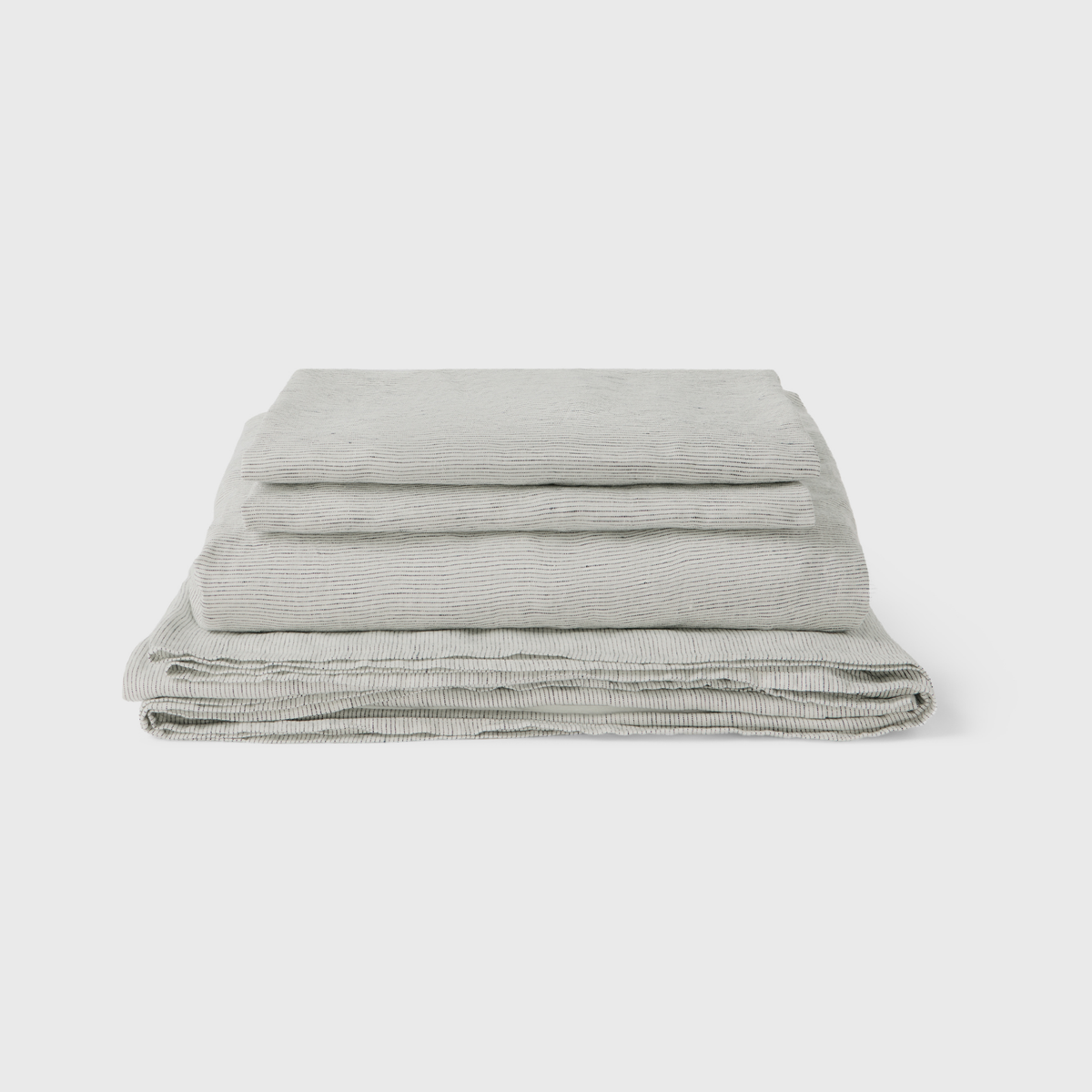 Pencil Stripe, Linen Sheet Set, 100% French Flax Linen
