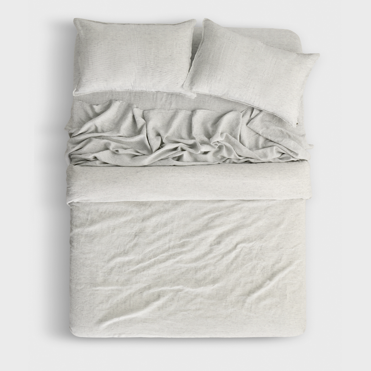 Pencil Stripe, Duvet Cover Set, 100% French Flax Linen