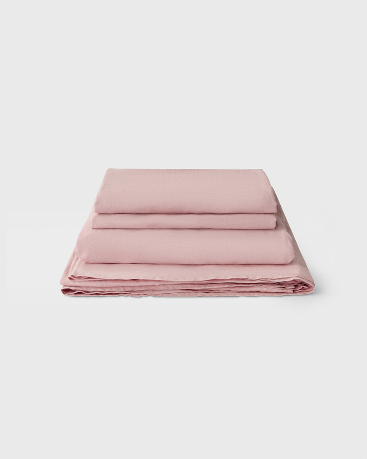 Rose, Linen Sheet Set, 100% French Flax Linen
