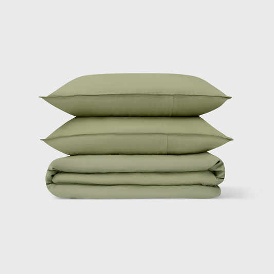 Sage, Duvet Cover Set, 100% French Flax Linen