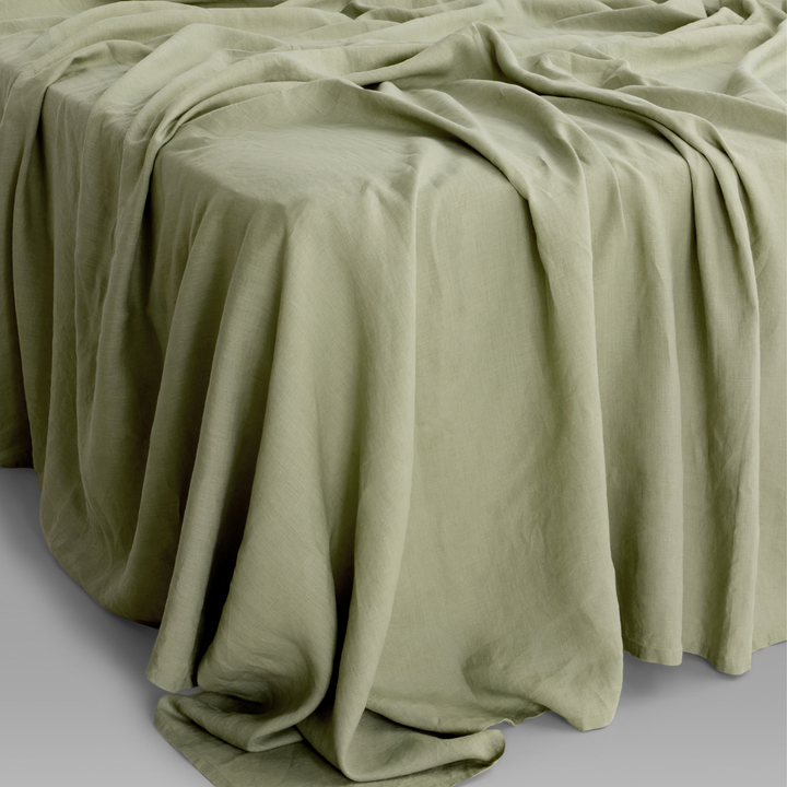 Sage, Bedding Bundle, 100% French Flax Linen