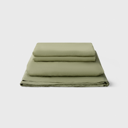 Sage, Linen Sheet Set, 100% French Flax Linen