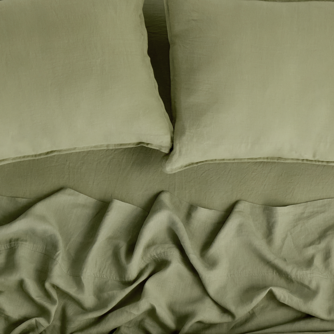 Sage, Linen Pillow Cover Set, 100% French Flax Linen