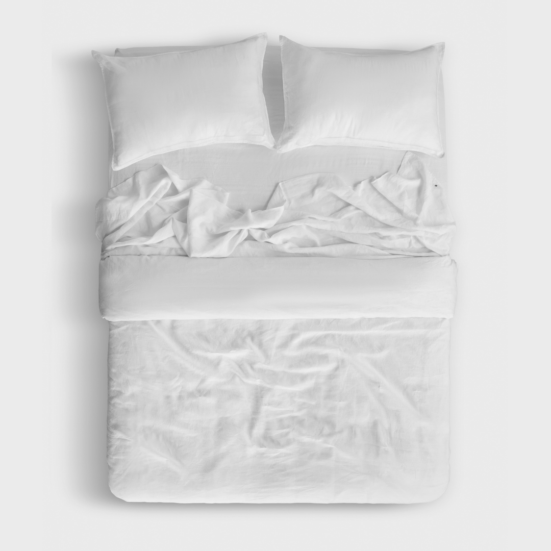 Sea-Salt, Linen Duvet Cover Set, 100% French Flax Linen